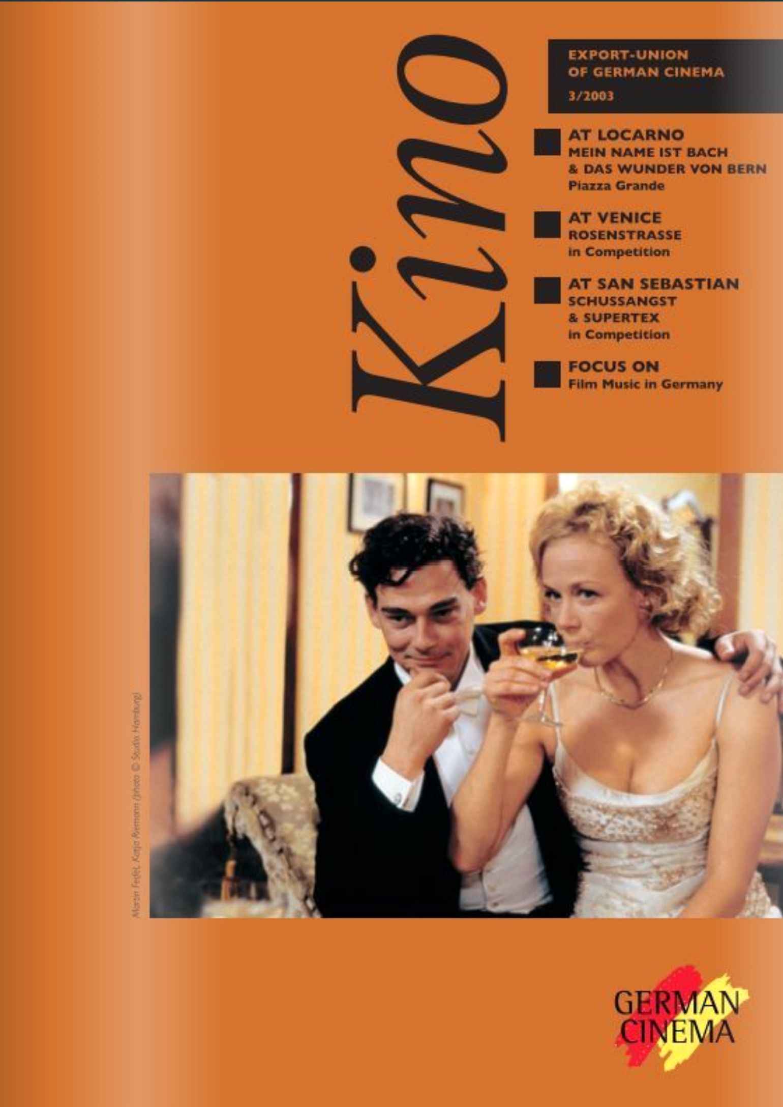KINO-GERMAN CINEMA magazine side cover Issue 3    2003